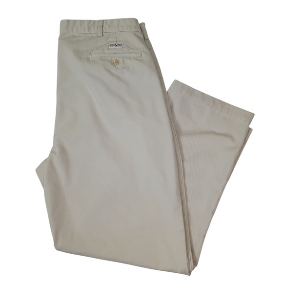 Polo Ralph Lauren Other - Vintage Polo Ralph Lauren Mens Andrew Pant Khaki Pleated Chino Cotton Size 38x30